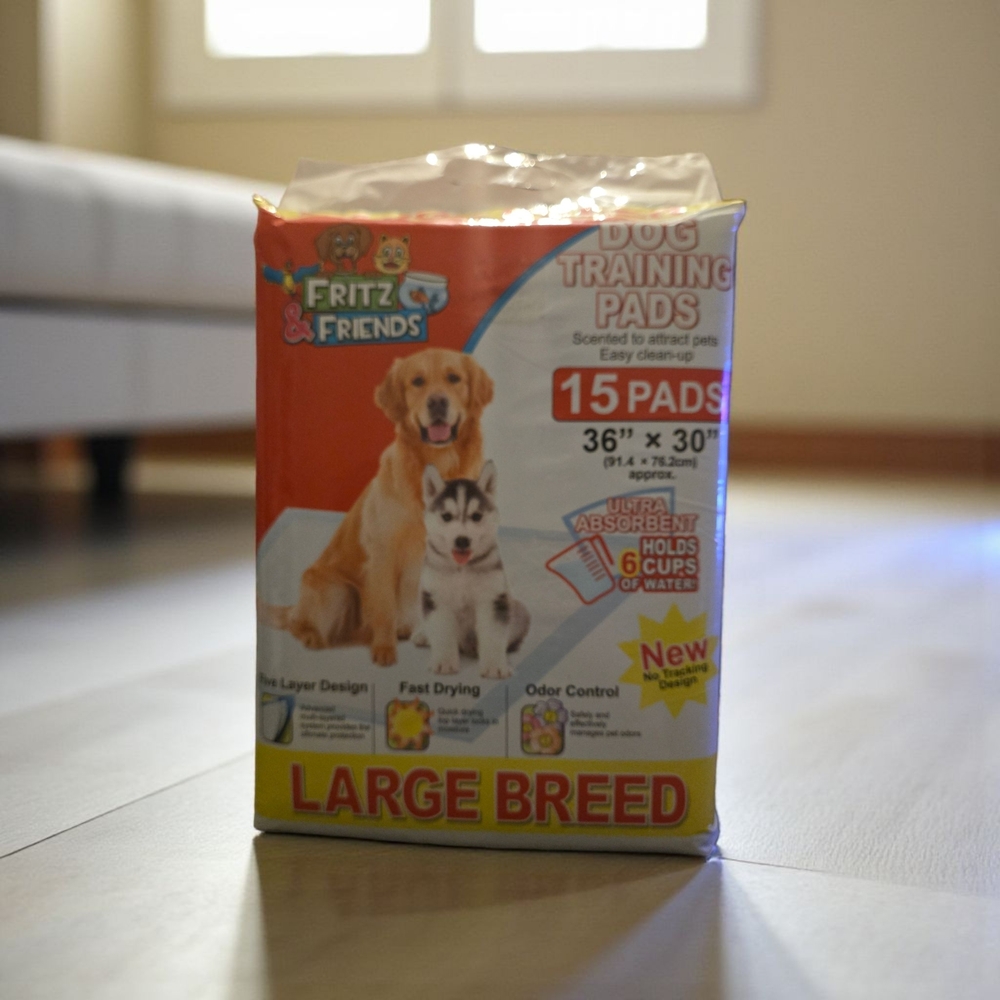 Large Breed Dog Training Pads 15 Pads - New